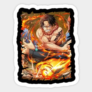 PORTGAS D ACE ANIME MERCHANDISE Sticker